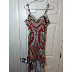 American Rag Womens Mini Fit & Flare Dress Size XL Floral Spaghetti Strap 44480